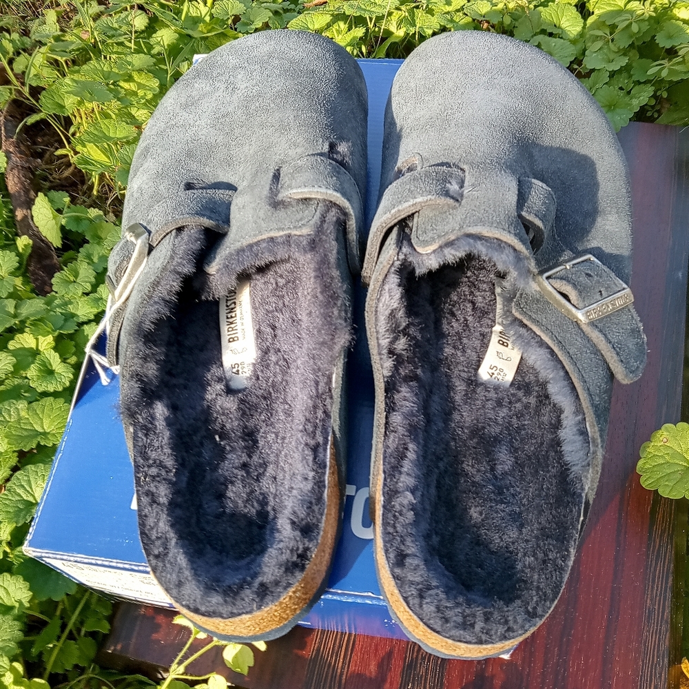 Birkenstock Boston Night Suede Shearling